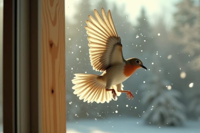 Bird Flying into Window