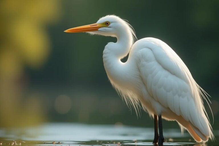 an Egret