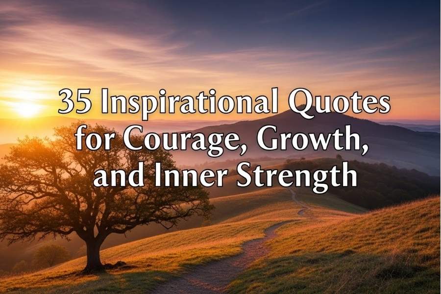 35 Inspirational Quotes for Courage, Growth, and Inner Strength