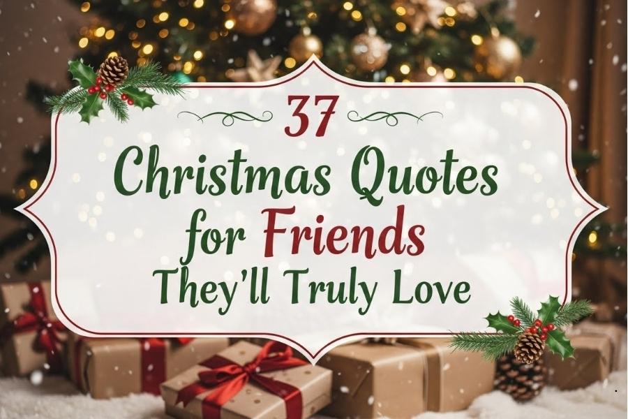 37 Christmas Quotes for Friends They’ll Truly Love