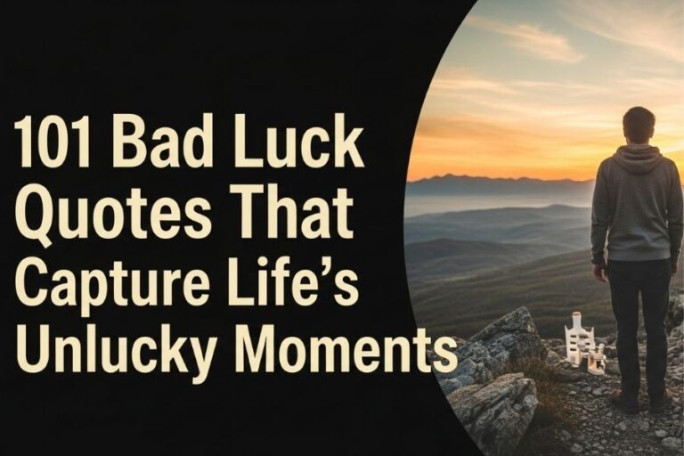 101 Bad Luck Quotes That Capture Life’s Unlucky Moments