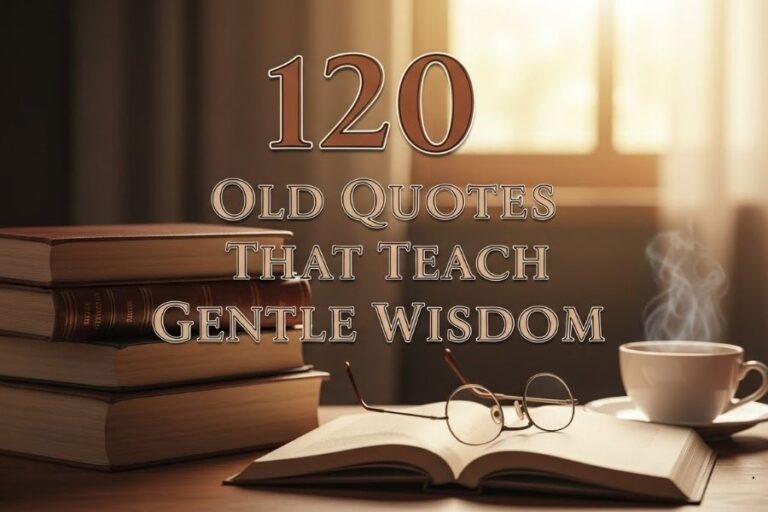 120 Old Quotes That Teach Gentle Wisdom