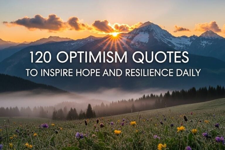120 Optimism Quotes to Inspire Hope and Resilience Daily