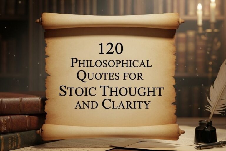 120 Philosophical Quotes for Stoic Thought and Clarity