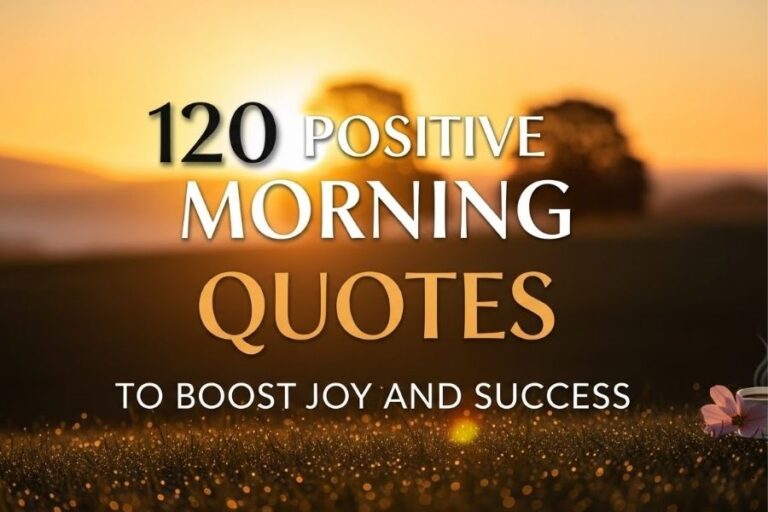 120 Positive Morning Quotes to Boost Joy and Success
