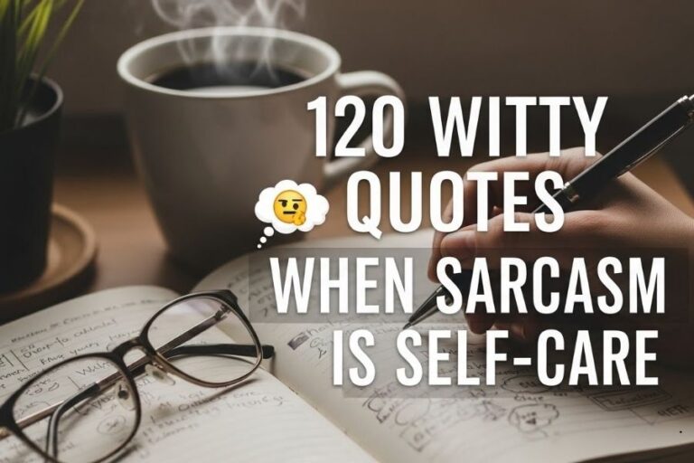 120 Witty Quotes When Sarcasm is Self-care