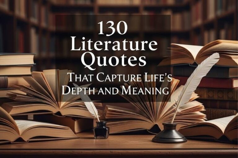 130 Literature Quotes That Capture Life’s Depth and Meaning