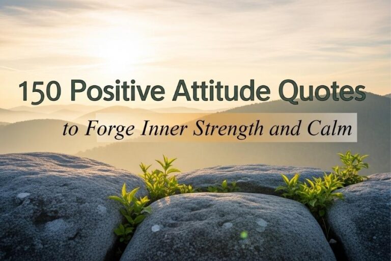 150 Positive Attitude Quotes to Forge Inner Strength and Calm