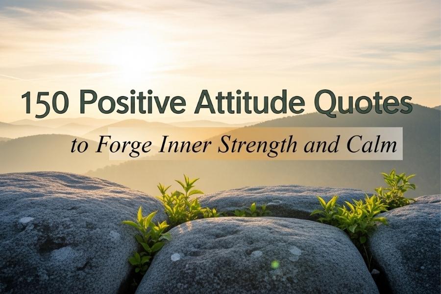 150 Positive Attitude Quotes to Forge Inner Strength and Calm
