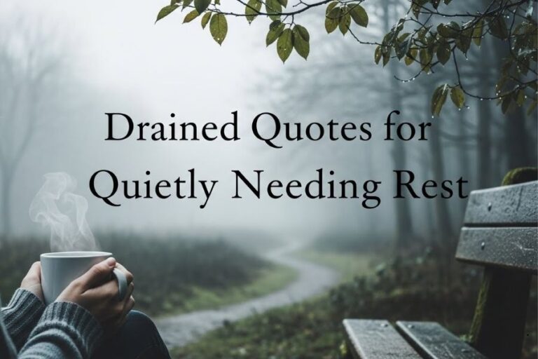 Drained Quotes for Quietly Needing Rest