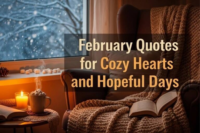 February Quotes for Cozy Hearts and Hopeful Days