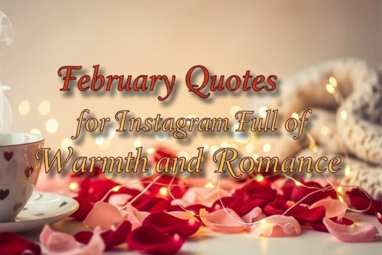February Quotes for Instagram Full of Warmth and Romance