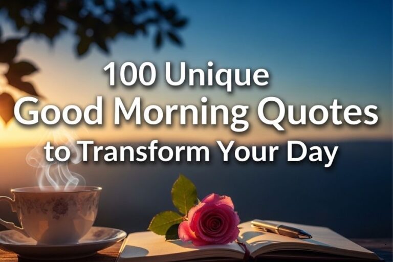 100 Unique Good Morning Quotes to Transform Your Day