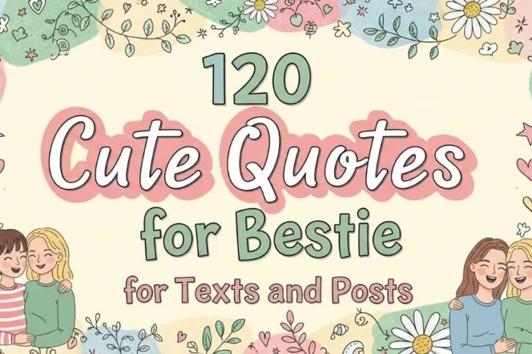 120 Cute Quotes for Bestie for Texts and Posts