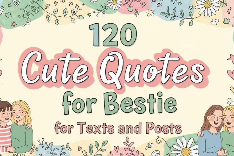 120 Cute Quotes for Bestie for Texts and Posts
