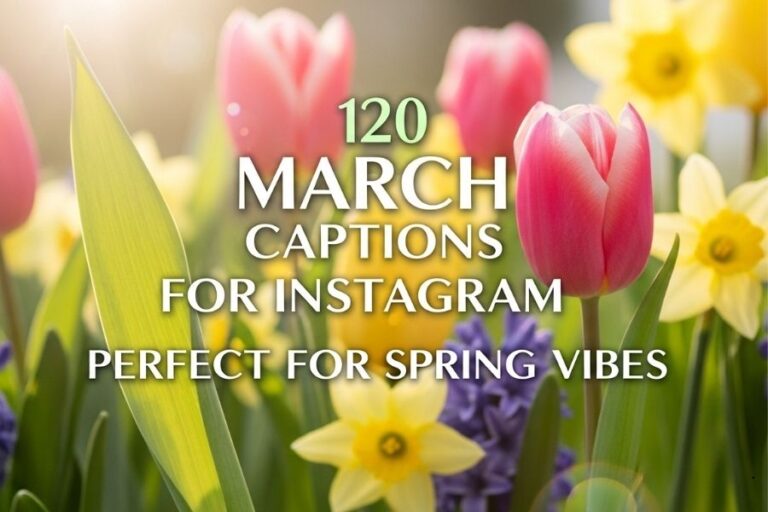 120 March Captions for Instagram Perfect for Spring Vibes