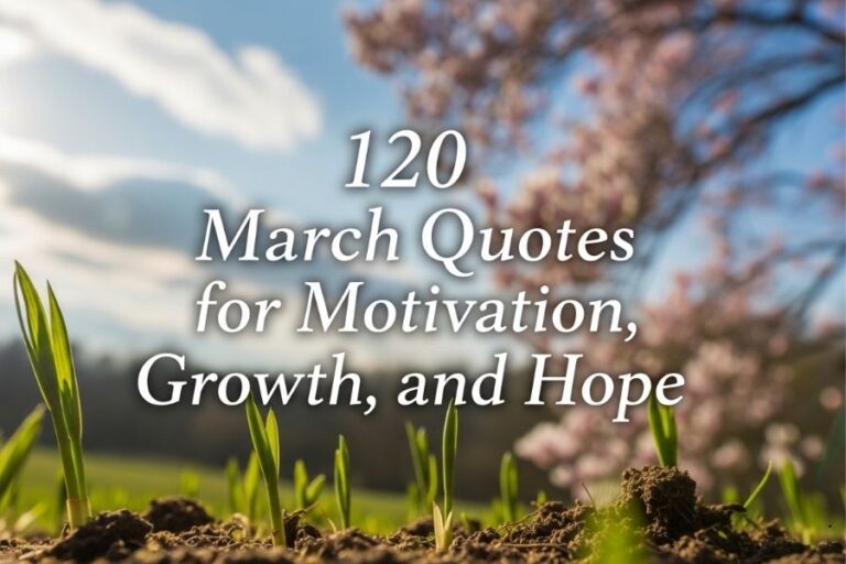 120 March Quotes for Motivation, Growth, and Hope