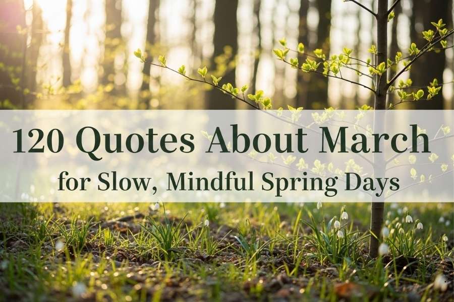 120 Quotes About March for Slow, Mindful Spring Days