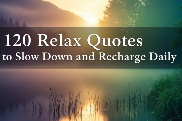 120 Relax Quotes to Slow Down and Recharge Daily