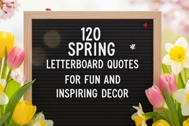 120 Spring Letterboard Quotes for Fun and Inspiring Decor