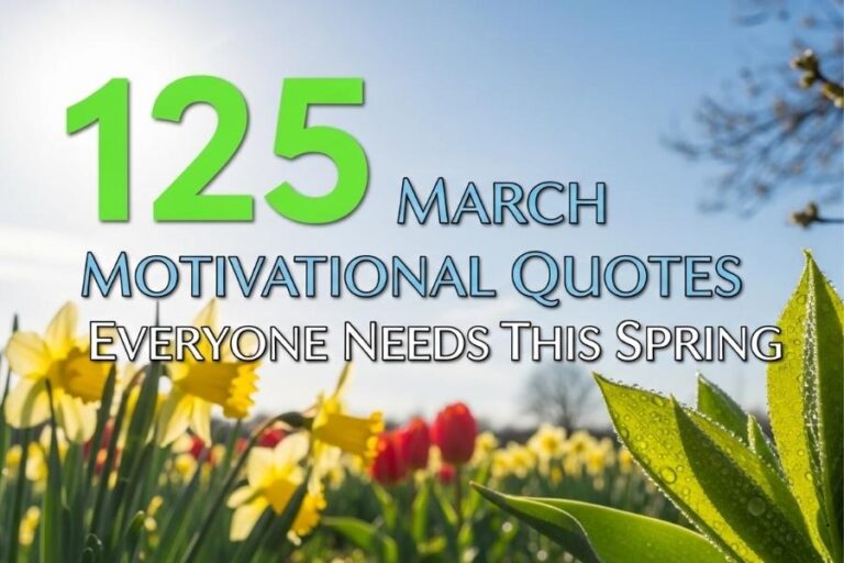 125 March Motivational Quotes Everyone Needs This Spring