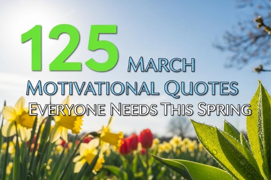 125 March Motivational Quotes Everyone Needs This Spring