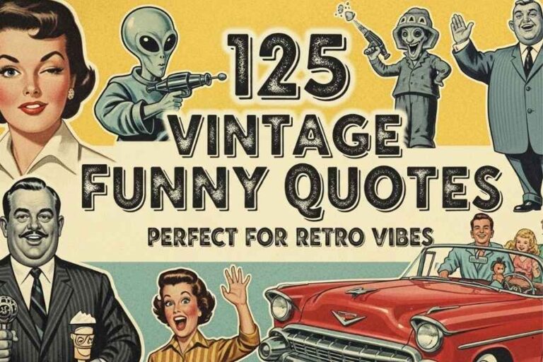 125 Vintage Funny Quotes Perfect for Retro Vibes