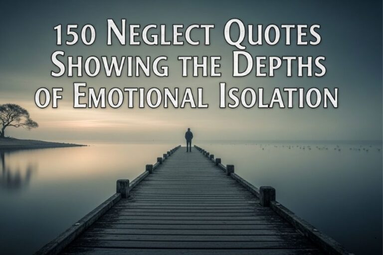 150 Neglect Quotes Showing the Depths of Emotional Isolation