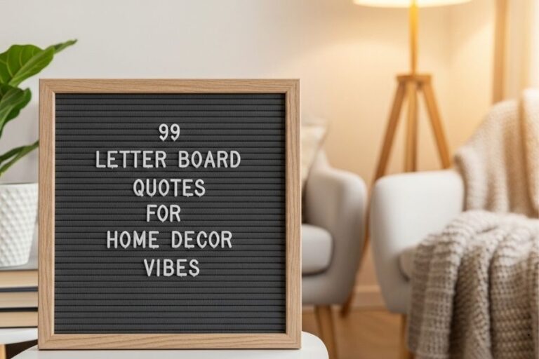 99 Letter Board Quotes for Home Decor Vibes