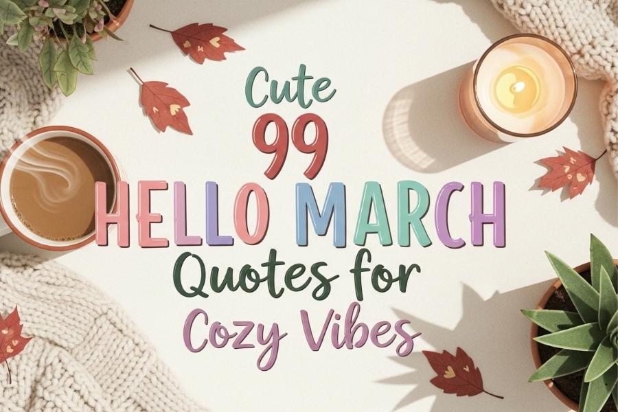Cute 99 Hello March Quotes for Cozy Vibes