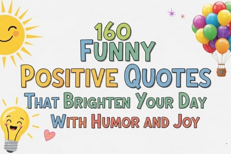 160 Funny Positive Quotes That Brighten Your Day With Humor and Joy