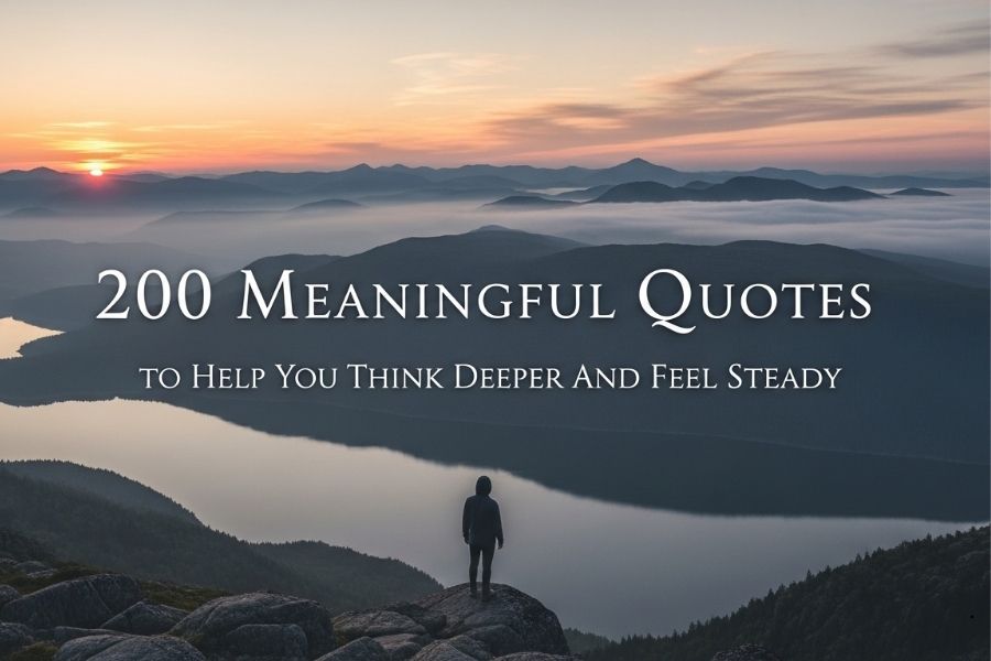 200 Meaningful Quotes to Help You Think Deeper and Feel Steady