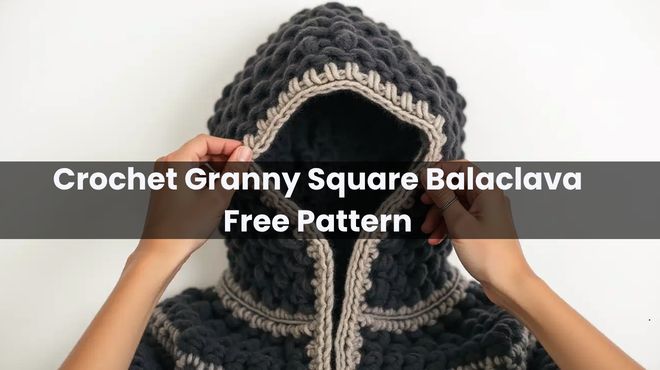 Crochet Granny Square Balaclava Free Pattern