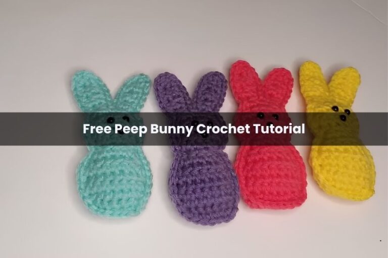 Free Peep Bunny Crochet Tutorial