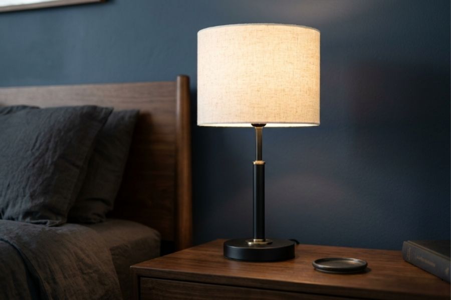 15 Stylish Bedroom Lamp Ideas for Dark Furniture