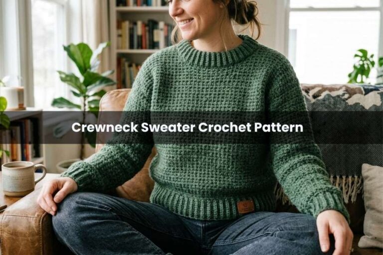 Crewneck Sweater Crochet Pattern