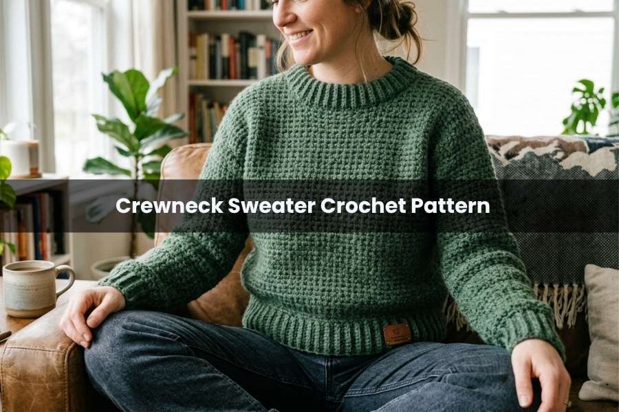 Crewneck Sweater Crochet Pattern