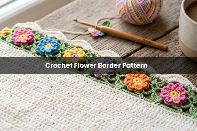 Crochet Flower Border Pattern