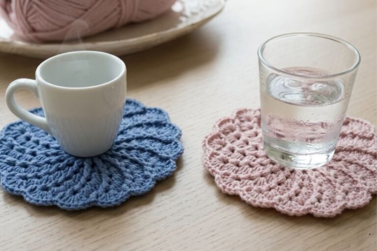 Cute Crochet Coasters Free Pattern for Home