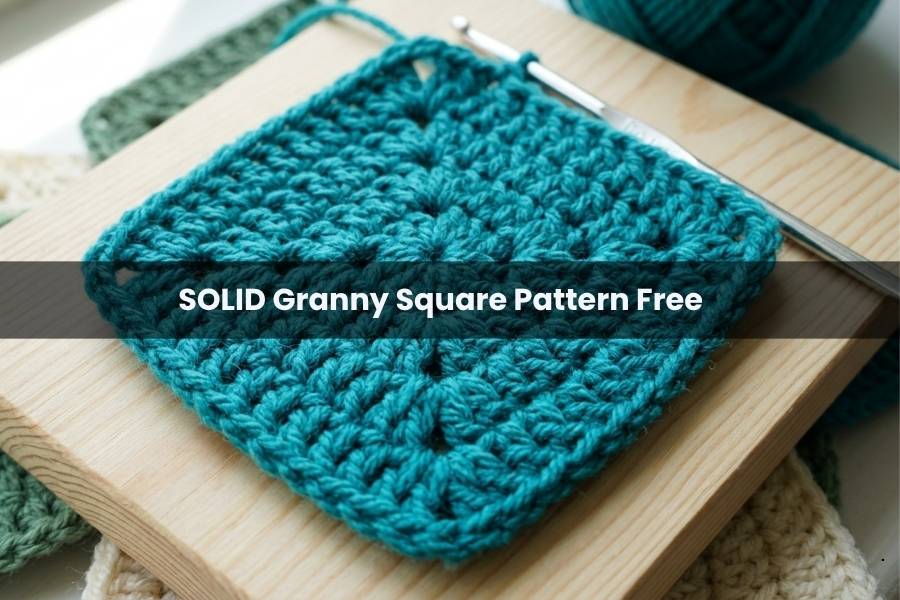 SOLID Granny Square Pattern Free