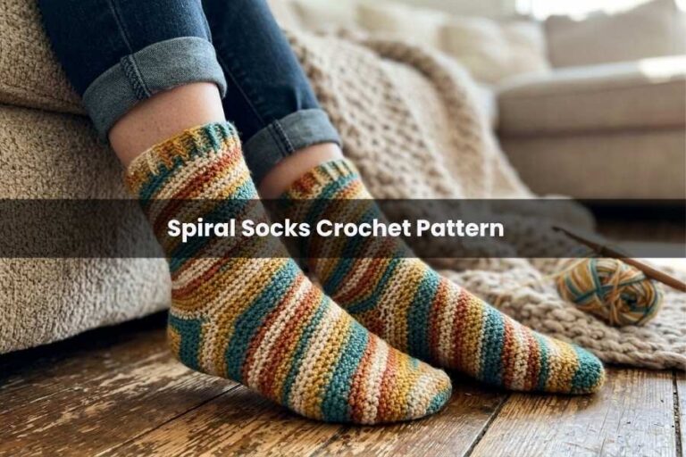 Spiral Socks Crochet Pattern