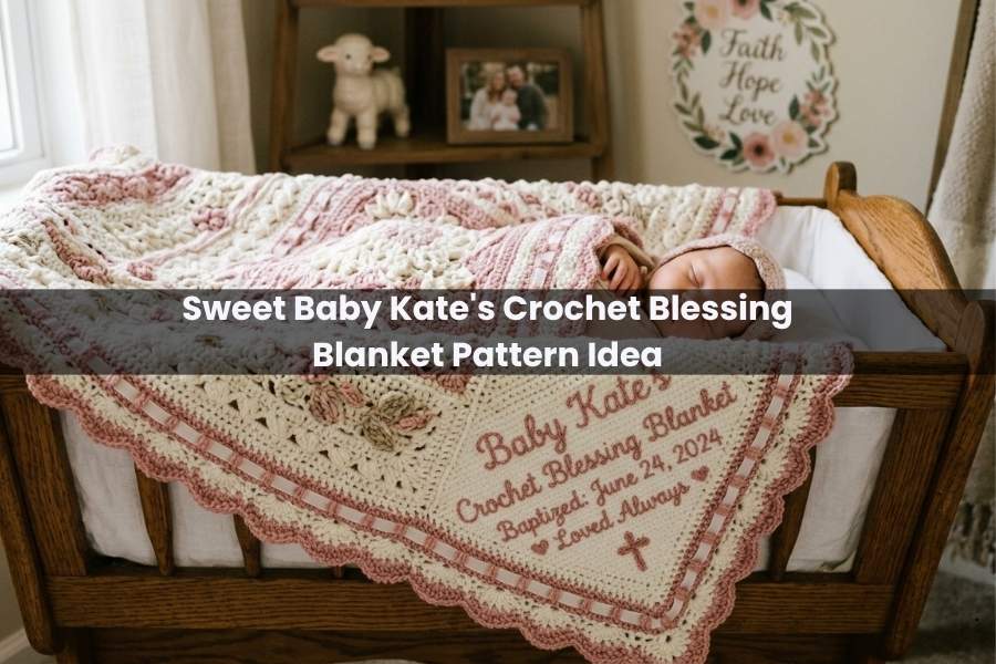 Sweet Baby Kate's Crochet Blessing Blanket Pattern Idea